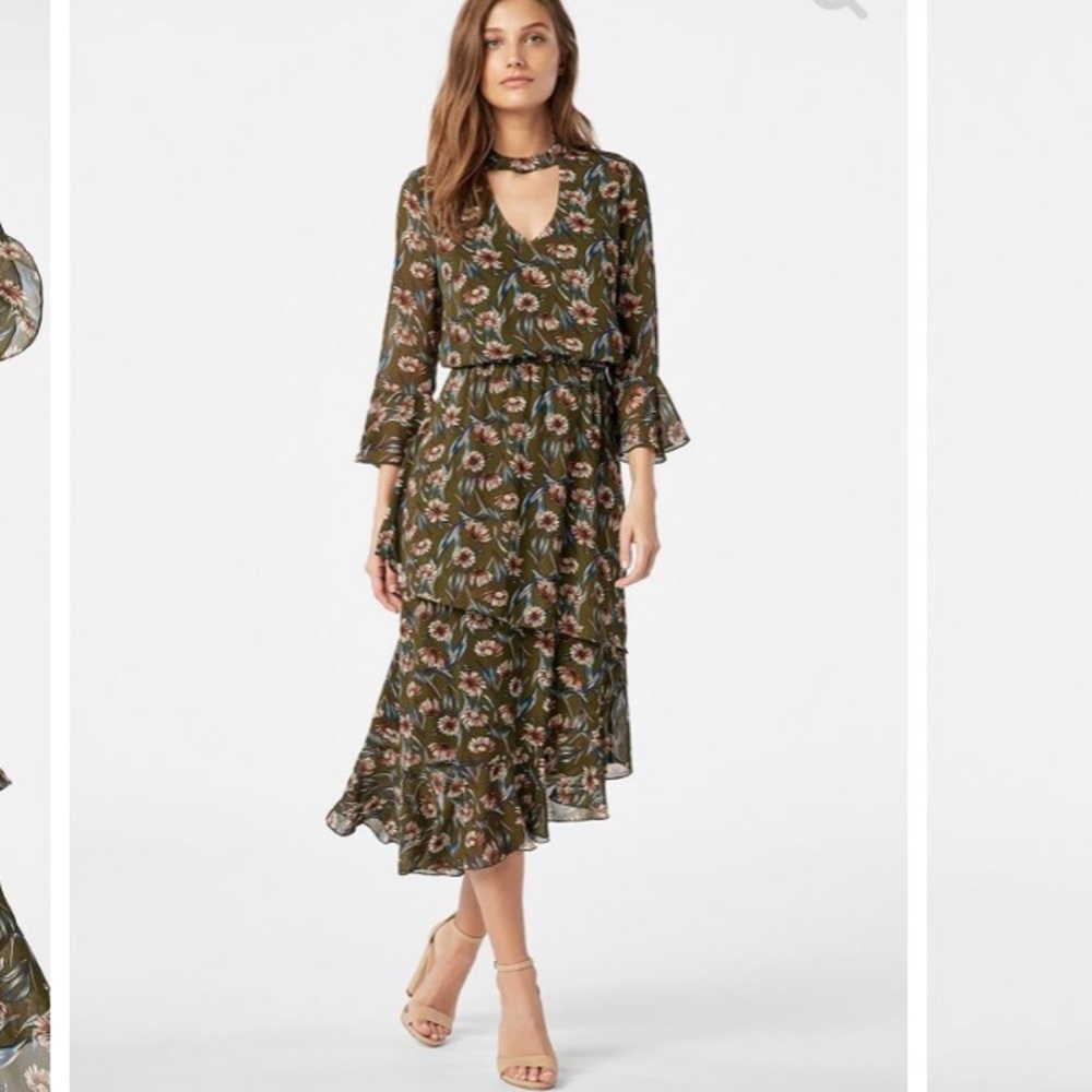 Asymmetrical Ruffle Dress from justfab